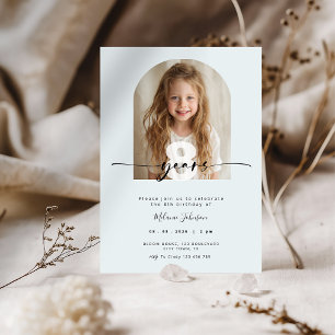 Invitation d'anniversaire pour enfants au pastel b