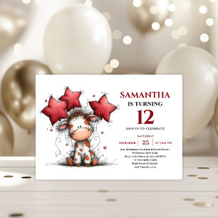 Invitation d'anniversaire pour enfants avec des an