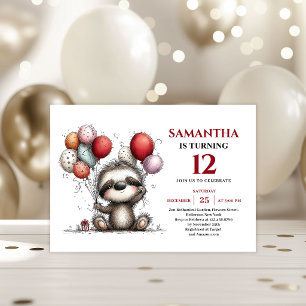 Invitation d'anniversaire pour enfants avec des an