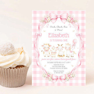 Invitation d'anniversaire pour enfants avec des an