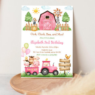 Invitation d'anniversaire pour enfants avec des an