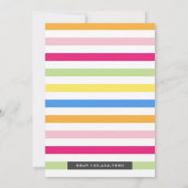 Invitation d'anniversaire pour enfants avec des ro (Dos)