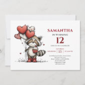 Invitation d'anniversaire pour enfants avec impres (Devant)
