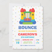 Invitation d'anniversaire pour enfants avec maison (Devant)