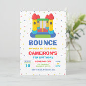 Invitation d'anniversaire pour enfants avec maison (Debout devant)