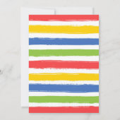 Invitation d'anniversaire pour enfants avec maison (Dos)