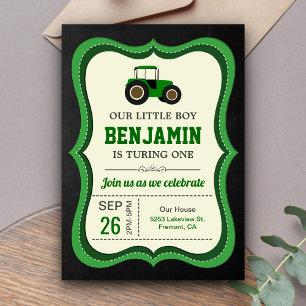 Invitation d'anniversaire pour enfants avec tracte