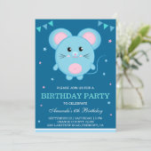 Invitation d'anniversaire pour enfants avec une So (Debout devant)