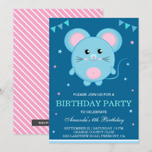 Invitation d'anniversaire pour enfants avec une So