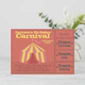 Invitation d'anniversaire pour enfants : Billet d' (Debout devant)