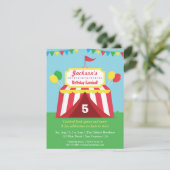Invitation d'anniversaire pour enfants Carnaval Co (Debout devant)
