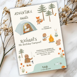 Invitation d'anniversaire pour enfants dans l'ambi
