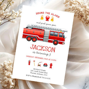 Invitation d'anniversaire pour enfants de camion d