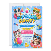 Invitation d'anniversaire pour enfants de fête au 
