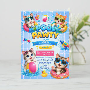 Invitation d'anniversaire pour enfants de fête au