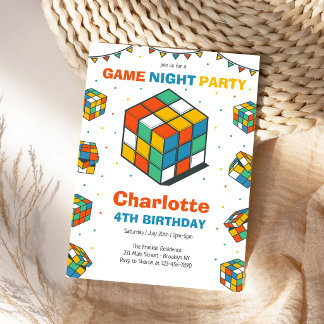 Invitation d'anniversaire pour enfants de la fête