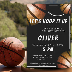 Invitation d'anniversaire pour enfants de sports d