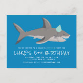 Invitation d'anniversaire pour enfants des requins (Devant)