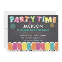 Invitation d'anniversaire pour enfants - Fête Heur