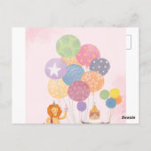 Invitation d'anniversaire pour enfants (fille) (Dos)