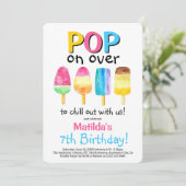 Invitation d'anniversaire pour enfants Fruity Pops (Debout devant)