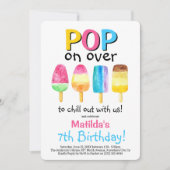 Invitation d'anniversaire pour enfants Fruity Pops (Devant)
