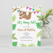 Invitation d'anniversaire pour enfants Let's Hang (Debout devant)
