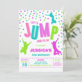 Invitation d'anniversaire pour enfants Let's Jump (Debout devant)