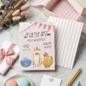 Invitation d'anniversaire pour enfants Pawty Time