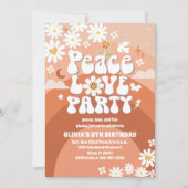 Invitation d'anniversaire pour enfants Retro Daisy (Devant)