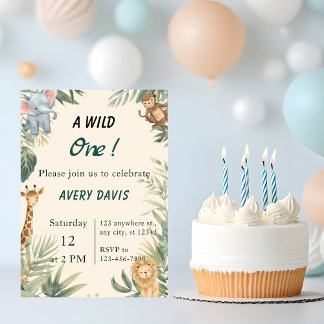 Invitation d'anniversaire pour enfants sur le thèm