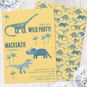 Invitation d'anniversaire pour enfants sur le thèm