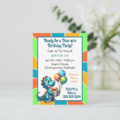 Invitation d'anniversaire pour enfants sur le thèm (Debout devant)