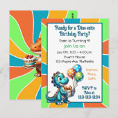 Invitation d'anniversaire pour enfants sur le thèm (Devant / Derrière)