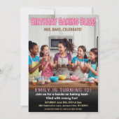 Invitation d'anniversaire pour faire des friandise (Devant)