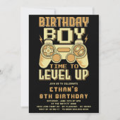 Invitation d'anniversaire pour faire monter les je (Devant)