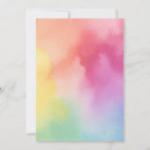 Invitation d'anniversaire pour fête d'art pour enf (Dos)