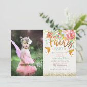 Invitation d'anniversaire pour fête de fées - TOUS (Debout devant)