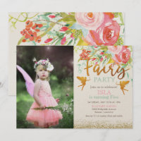 Invitation d'anniversaire pour fête de fées - TOUS