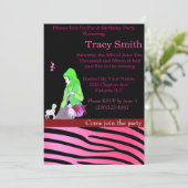 Invitation d'anniversaire pour fille #8 (Debout devant)