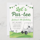 Invitation d'anniversaire pour fille à la fête de (Devant)
