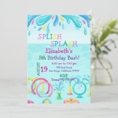 Invitation d'anniversaire pour fille / aire de jeu (Debout devant)