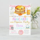 Invitation d'anniversaire pour fille avec crêpes e (Debout devant)