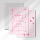 Invitation d'anniversaire pour fille avec des rayu