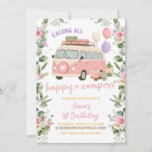 Invitation d'anniversaire pour fille aventurière C (Devant)