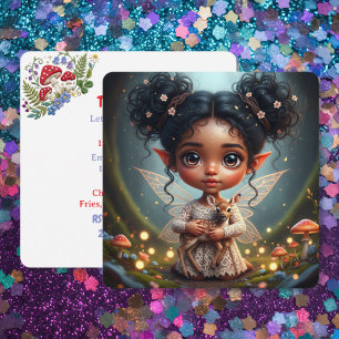 Invitation d'anniversaire pour fille Cottagecore W
