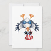 Invitation d'anniversaire pour fille de 1 an avec  (Dos)