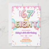 Invitation d'anniversaire pour fille de 8 ans avec (Devant)