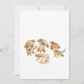 Invitation d'anniversaire pour fille de fête de ch (Dos)