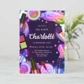 Invitation d'anniversaire pour fille fête de maqui (Debout devant)